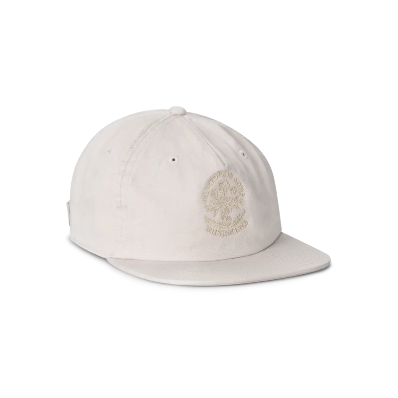 Bone Embroidered Five Panel Cap