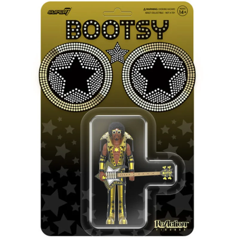 BOOTSY COLLINS REACTION FIGURE - BLACK/GOLD