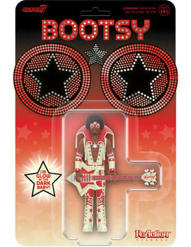 BOOTSY COLLINS REACTION FIGURE WAVE 3 - GLOW IN THE DARK