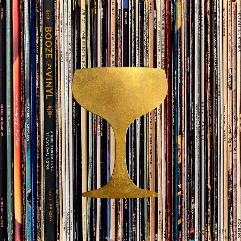 BOOZE & VINYL: A SPIRITED GUIDE TO GREAT MUSIC & MIXED DRINKS - HARDCOVER - BOOK