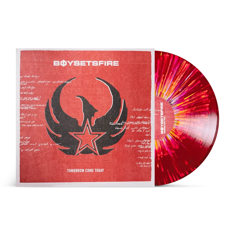 BOYSETSFIRE 'TOMORROW COME TODAY' 12" EP - RAINBOW RED SPLATTER