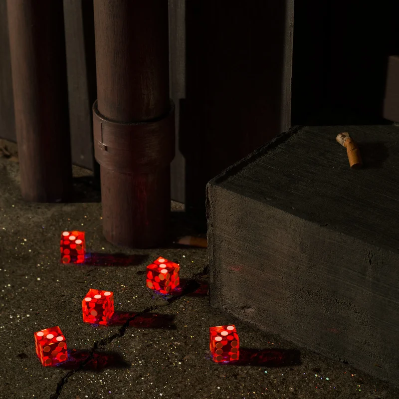Bright Eyes: Five Dice, All Threes 2x12" (Red/Orange Splatter vinyl)
