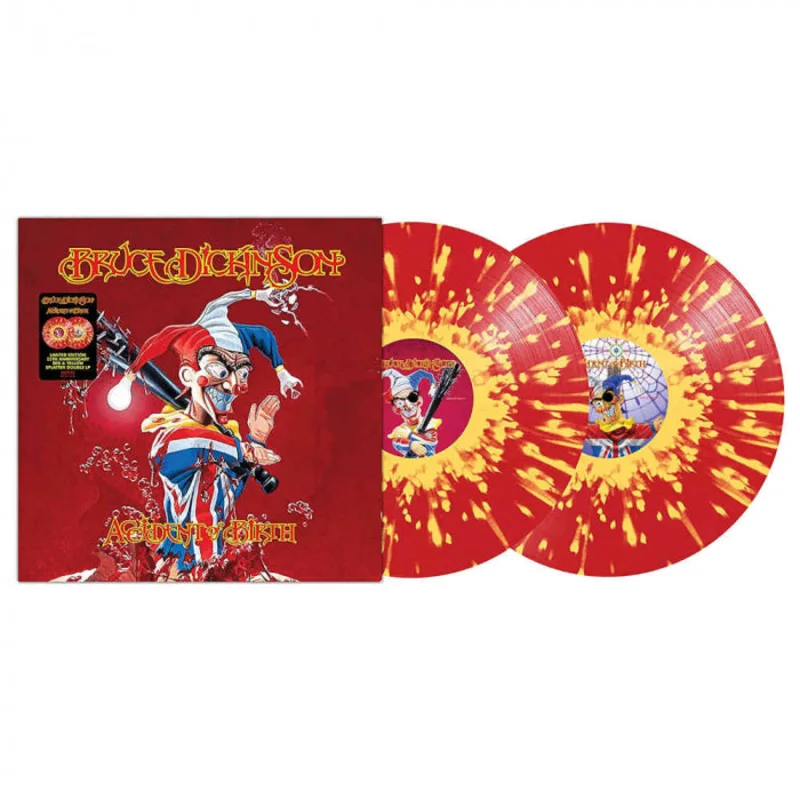 BRUCE DICKINSON 'ACCIDENT OF BIRTH' 25TH ANNIVERSARY EDITION 2LP - RED/YELLOW SPLATTER