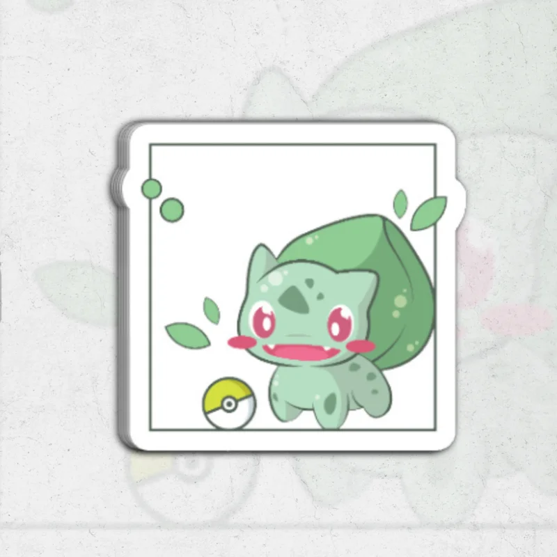 Bulbasaur (pokmon) - clear vinyl sticker