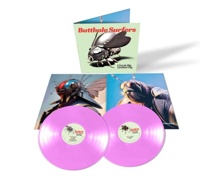 BUTTHOLE SURFERS 'LIVE AT THE LEATHER FLY' 2LP - OPAQUE PINK