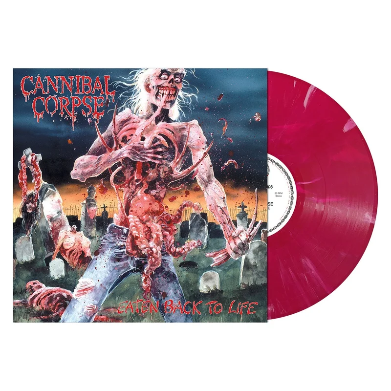 CANNIBAL CORPSE 'EATEN BACK TO LIFE' LP - RED SWIRL