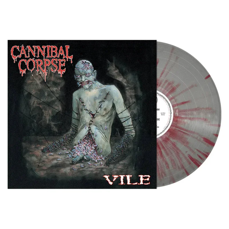 CANNIBAL CORPSE 'VILE' LP - SILVER/RED/SPLATTER