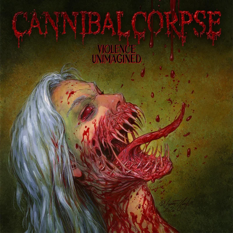 CANNIBAL CORPSE 'VIOLENCE UNIMAGINED' LP - CLEAR/BLUE