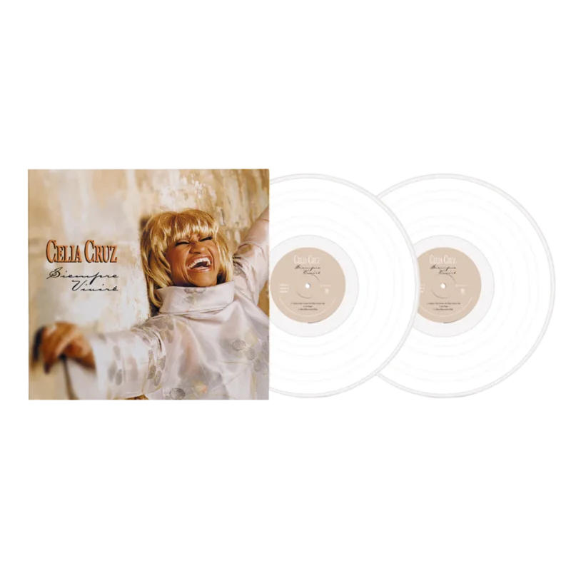 CELIA CRUZ - SIEMPRE VIVIRE - WHITE COLOR - 2-LP - VINYL LP