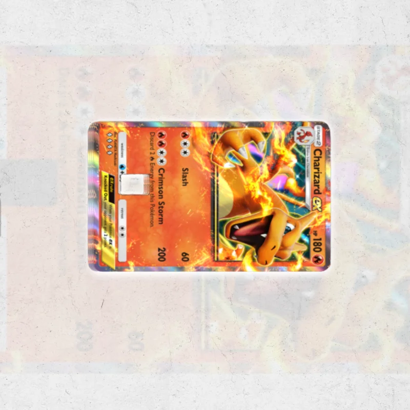 Charizard (pokmon) - Credit Card ATM Sticker Holographic