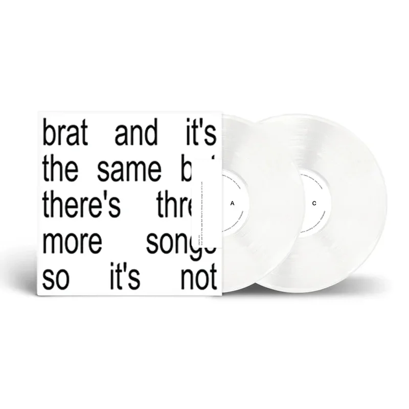 CHARLI XCX 'BRAT AND IT'S THE SAME BUT THERE'S THREE MORE SONGS SO IT'S NOT' 2LP - WHITE