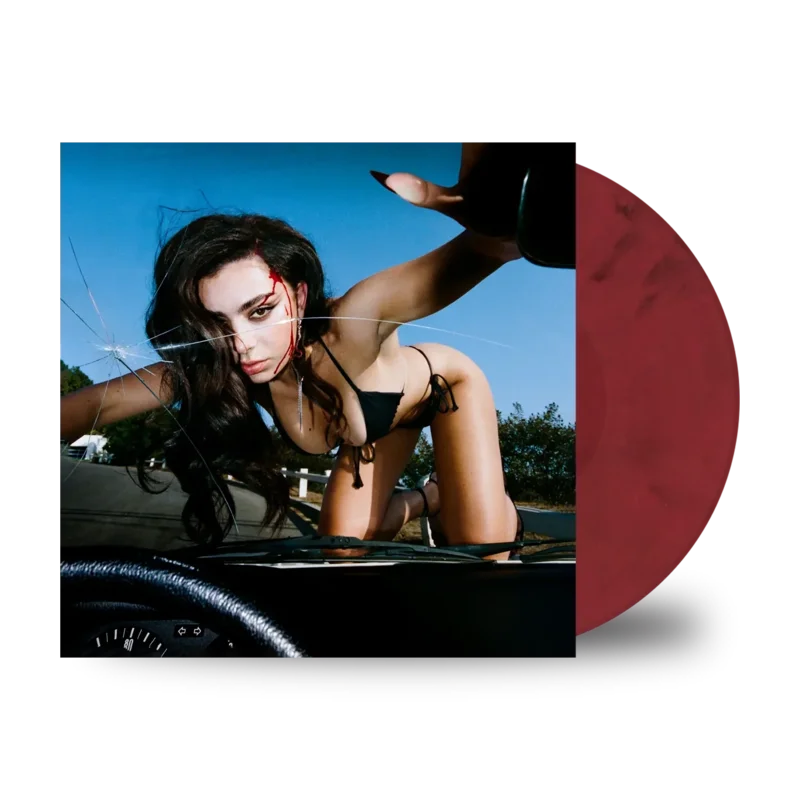 CHARLI XCX 'CRASH' LP - RED/BLACK/MARBLE OPAQUE