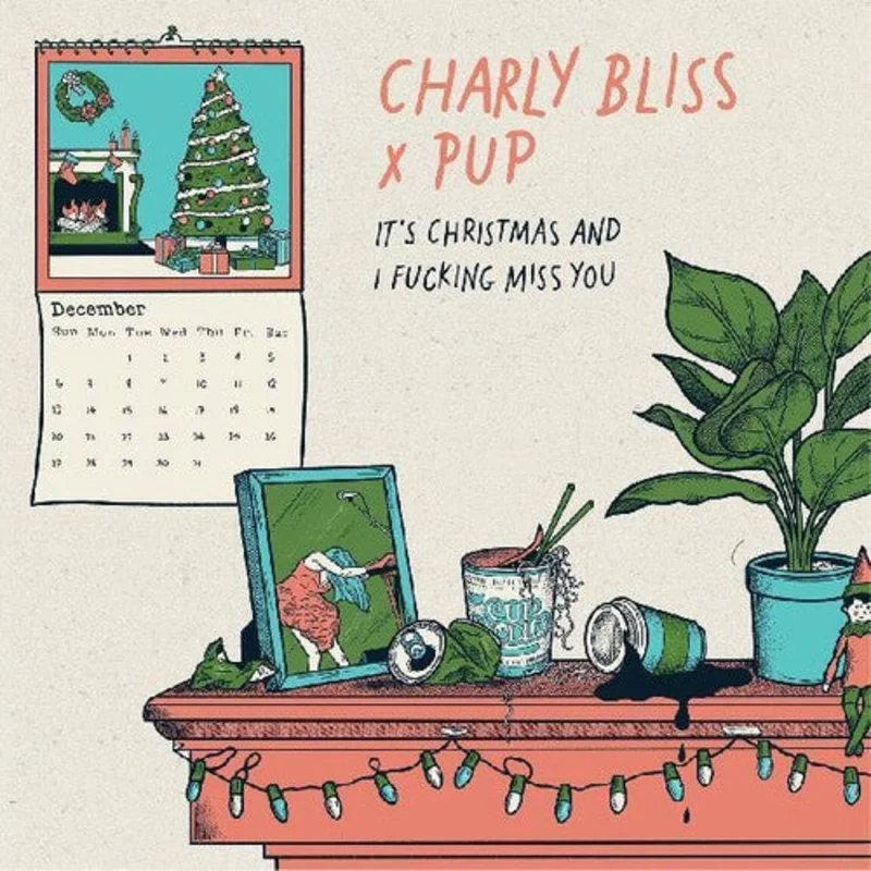 CHARLY BLISS FT. PUP 'IT'S CHRISTMAS AND I FUCKING MISS YOU' 7" - BLUE