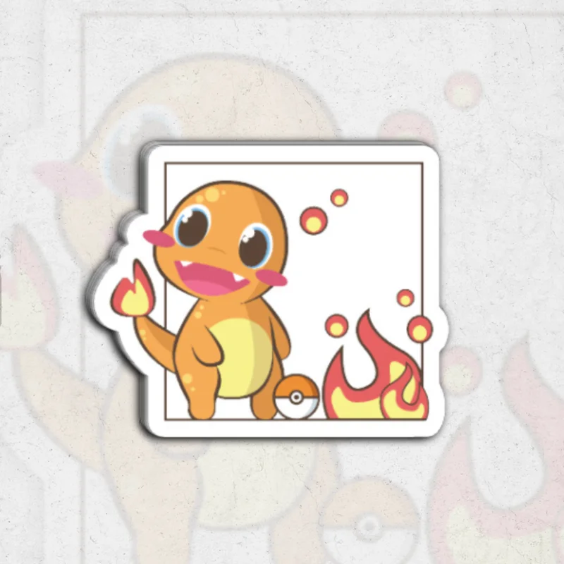 Charmander (pokmon) - clear vinyl sticker