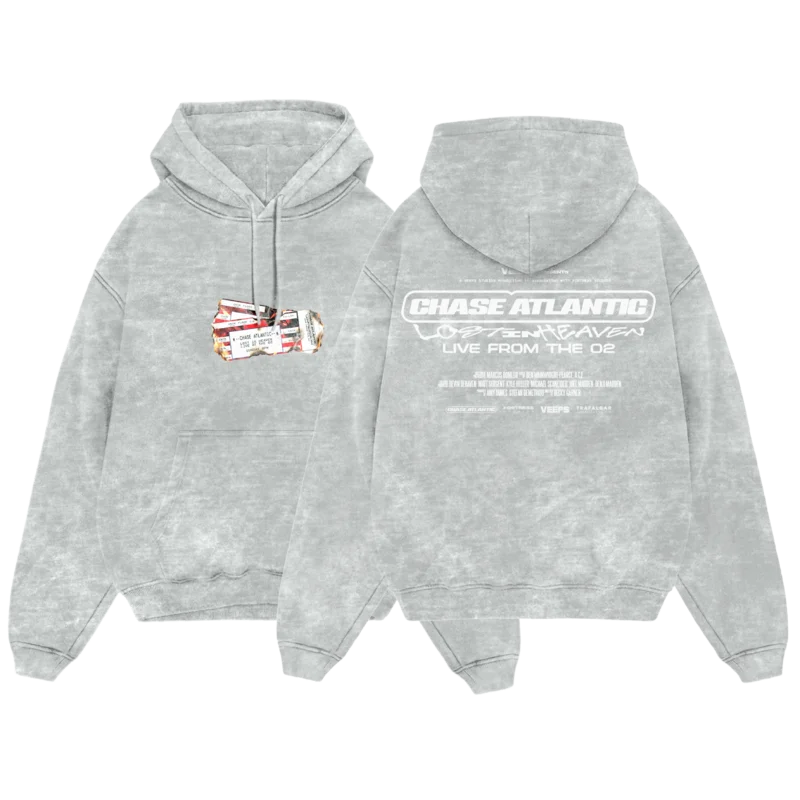 CHASE ATLANTIC "O2 SELL OUTS MINERAL WASH" LIMITED EDITION EXCLUSIVE HOODIE