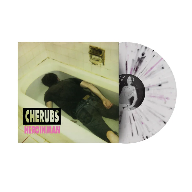 CHERUBS HEROIN MAN LP - EXCLUSIVE - LTD. 200 - CLEAR/BLACK MARBLE/NEON MAGENTA SPLATTER