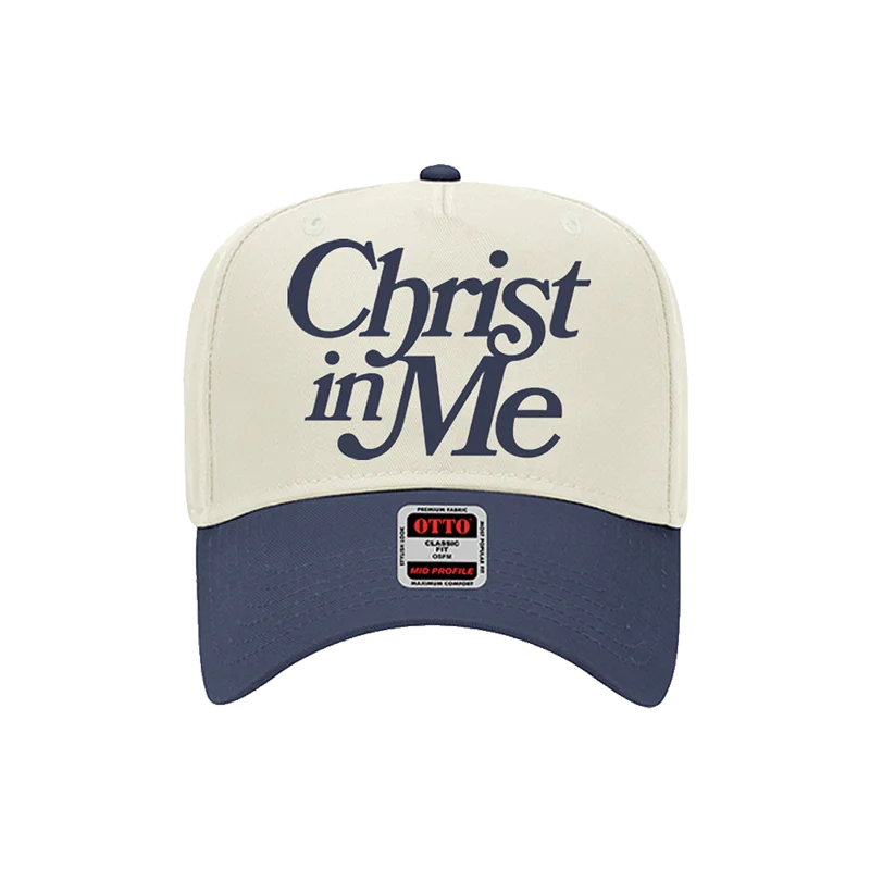 Christ In Me Two-Toned Hat (Navy/Natural)