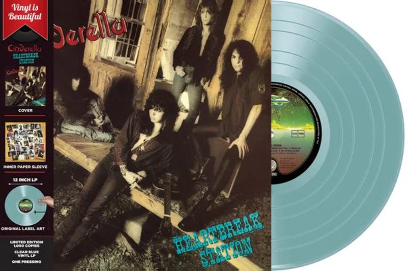CINDERELLA 'HEARTBREAK STATION' LP - BLUE