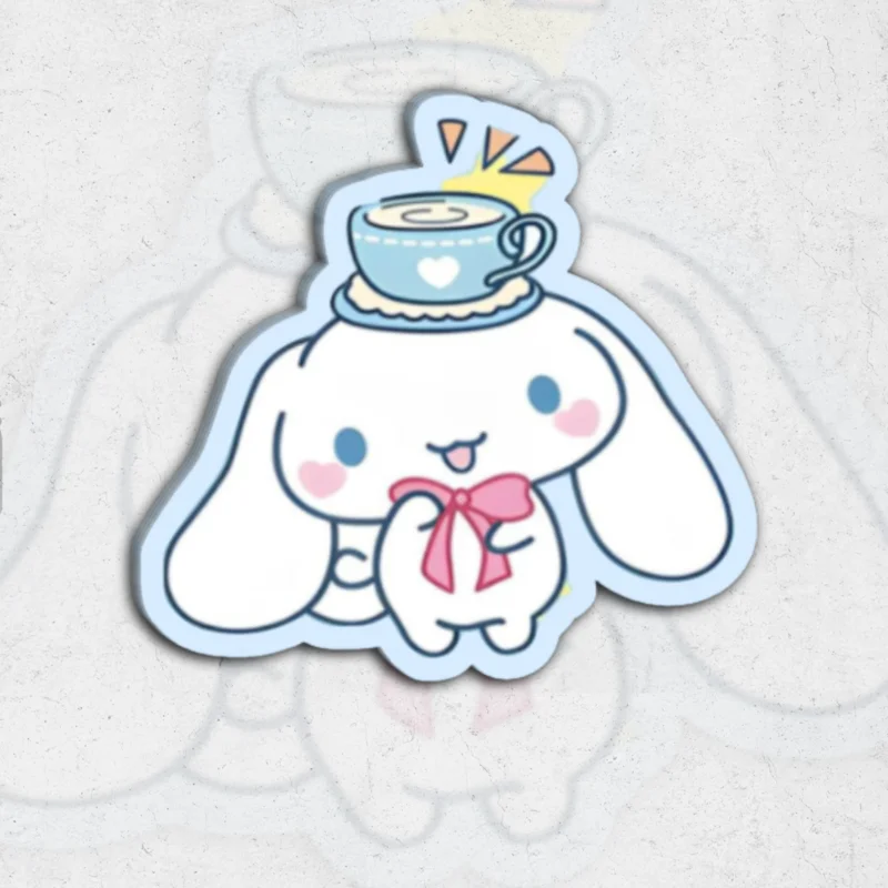 Cinnamoroll cup of tea - Glossy vinyl sticker