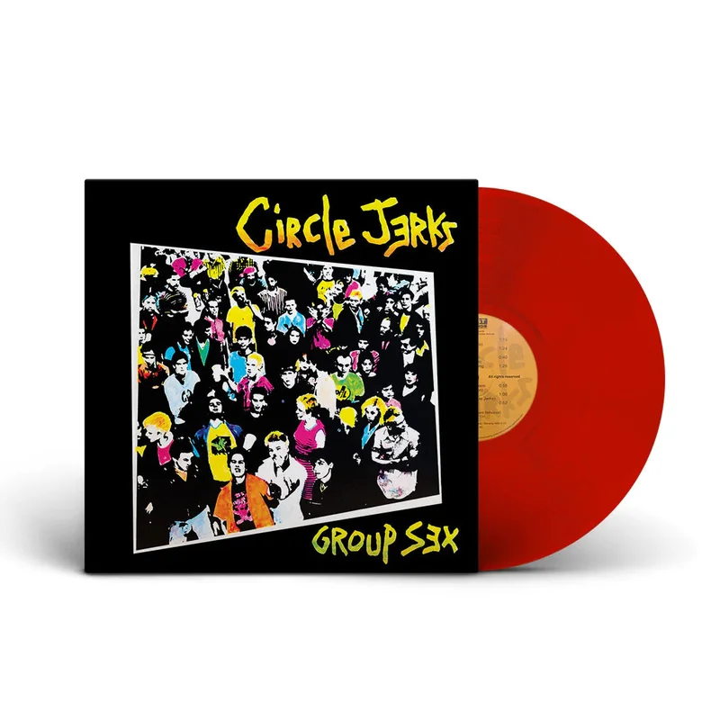 CIRCLE JERKS 'GROUP SEX' 40TH ANNIVERSARY EDITION LP - RED