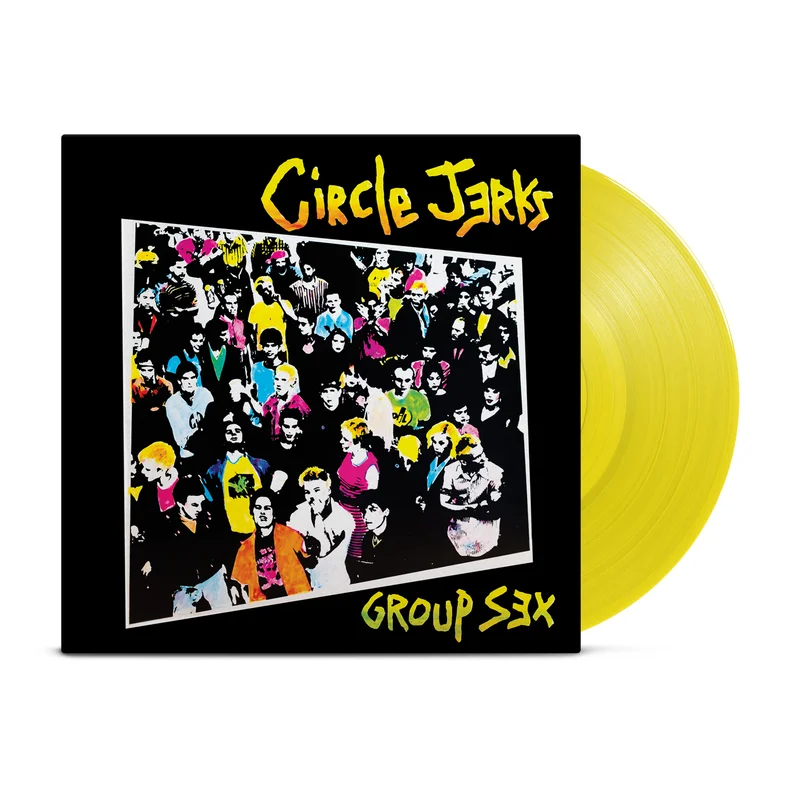 CIRCLE JERKS GROUP SEX 40TH ANNIVERSARY EDITION LP - YELLOW