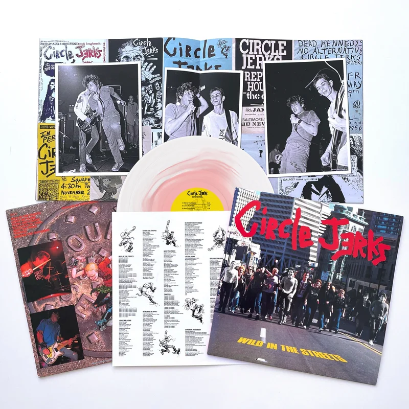 CIRCLE JERKS WILD IN THE STREETS 40TH ANNIVERSARY EDITION LP - EXCLUSIVE - LTD. 1000 -  WHITE/PINK