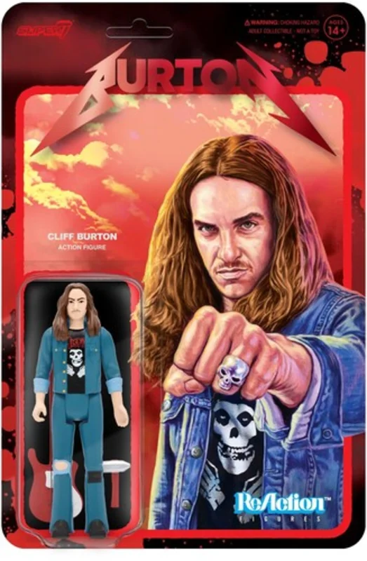 CLIFF BURTON METALLICA REACTION ACTION FIGURE -- CLIFF 'EM ALL VERSION