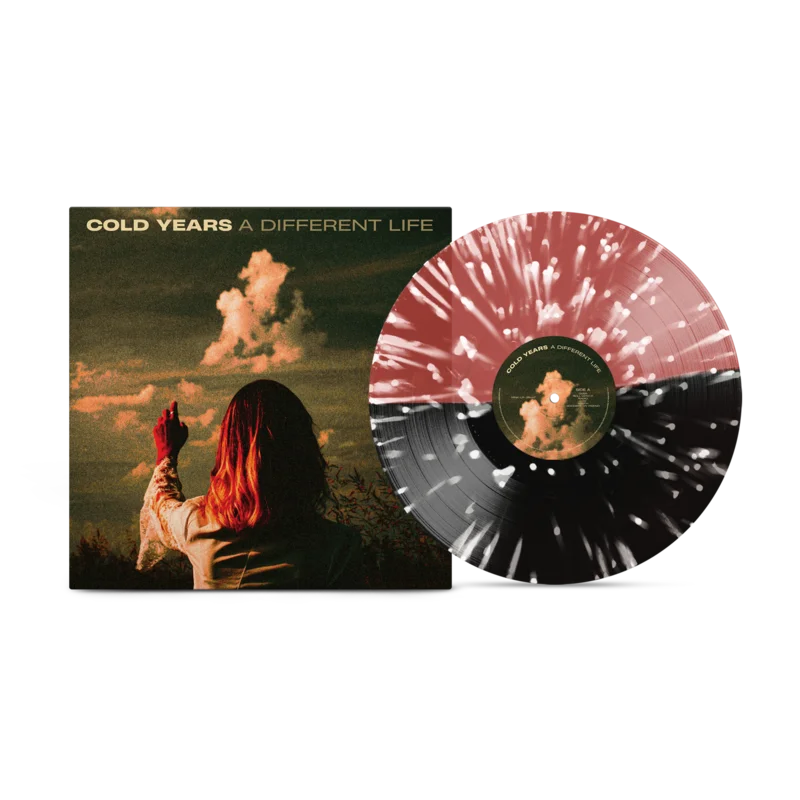 COLD YEARS 'A DIFFERENT LIFE' LP (Half Black, Half Blood Red w/ White Splatter Vinyl)