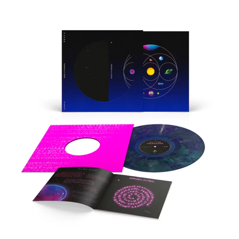 COLDPLAY 'MUSIC OF THE SPHERES' LP - RECYCLED COLOR