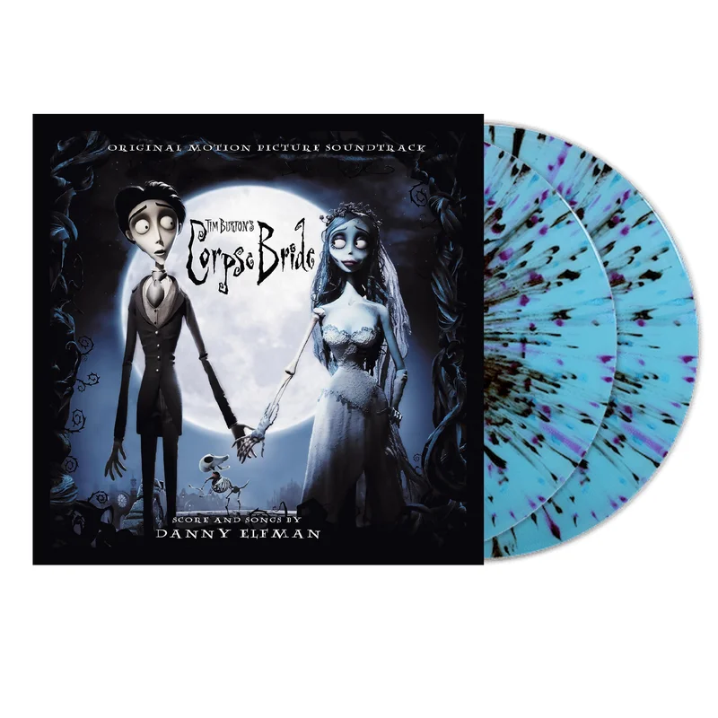 CORPSE BRIDE SOUNDTRACK 2LP - BLUE MOON/PURPLE/BLACK GHOST SPLATTER