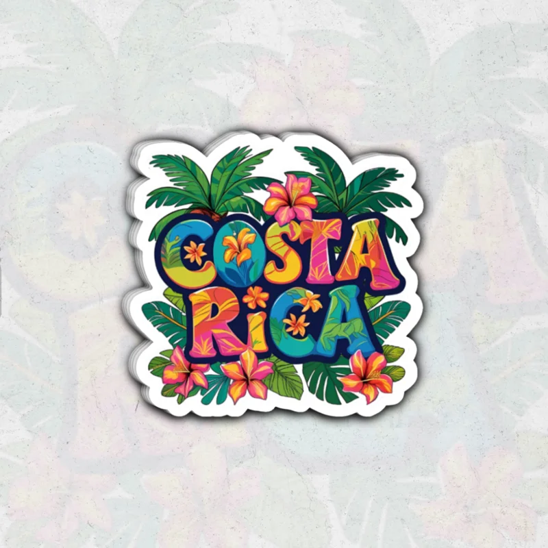 Costa Rica Country (SK Exclusive)- glossy vinyl sticker