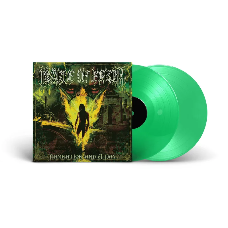CRADLE OF FILTH DAMNATION AND A DAY 2LP - EXCLUSIVE - LTD. 300 -  TRANSLUCENT GREEN