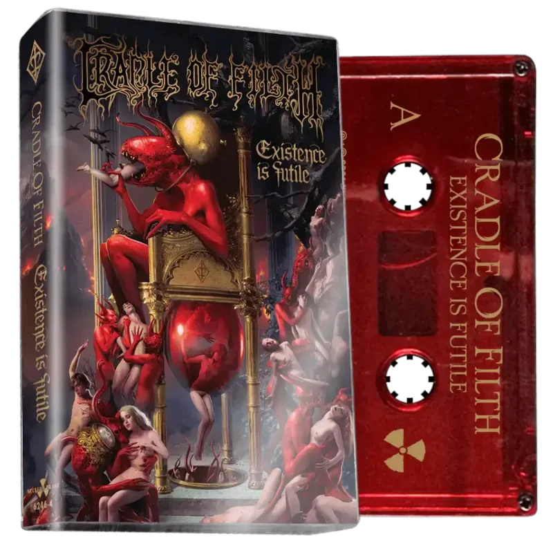 CRADLE OF FILTH 'EXISTENCE IS FUTILE' RED CASSETTE