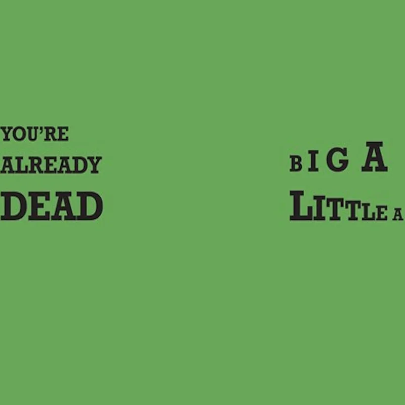 CRASS 'YOU'RE ALREADY DEAD / BIG A LITTLE A' 12 SINGLE - GREEN