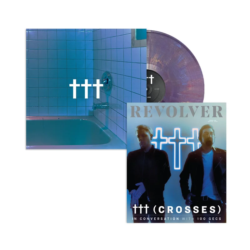 CROSSES X REVOLVER BUNDLE 2023 WINTER ISSUE W/ 'PULSEPLAGG' 12" ETCHED VINYL (Limited Edition Only 250 made, Purple Blue Recycle Mix vinyl)