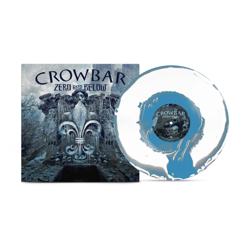 CROWBAR 'ZERO AND BELOW' LP (Sky Blue, Grey, & White A-Side B-Side Vinyl)