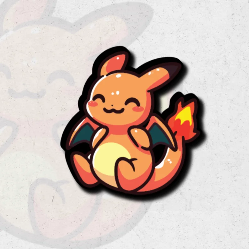 Cute Charizard pokmon - Glossy vinyl sticker