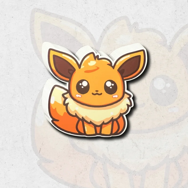 Cute Eevee pokmon - Glossy vinyl sticker