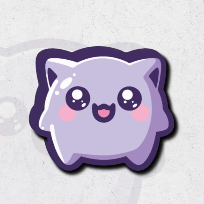 Cute Gengar pokmon - Glossy vinyl sticker