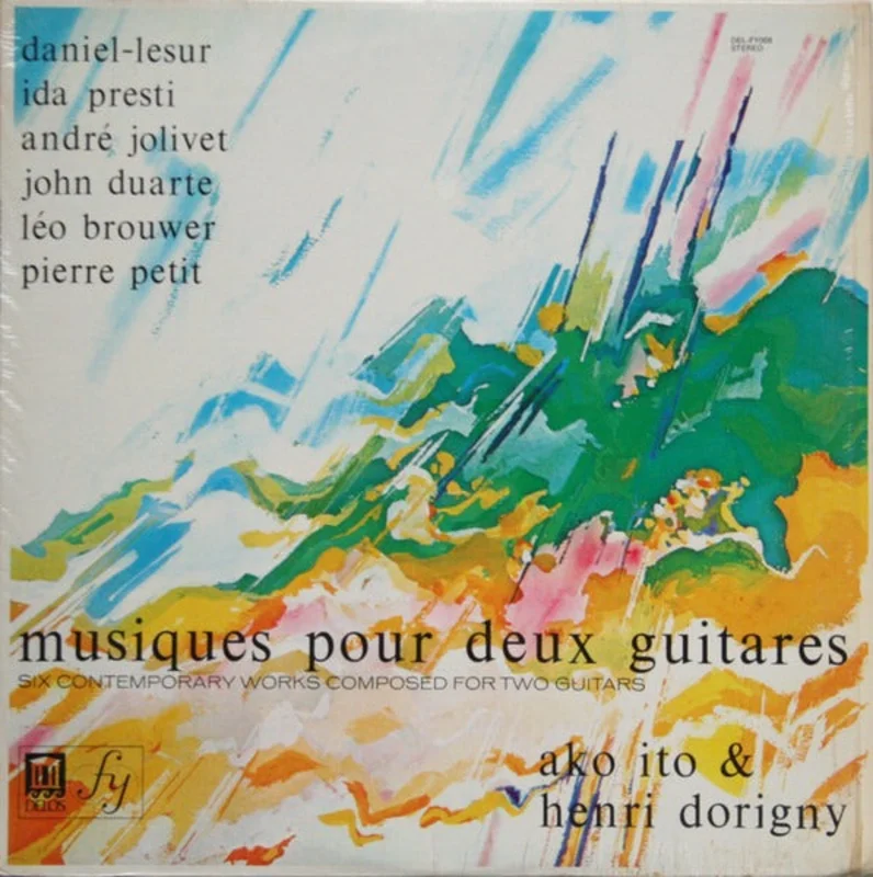 Daniel-Lesur, Ida Presti, Andr Jolivet, John Duarte, Lo Brouwer, Pierre Petit / Ako Ito & Henri Dorigny: Musiques Pour Deux Guitares 12"