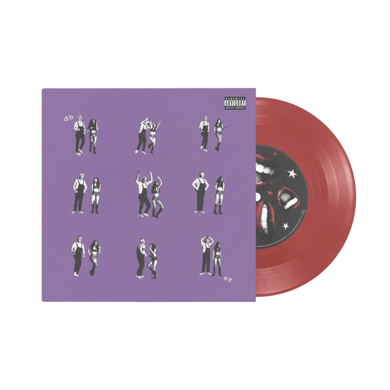 DAVID BYRNE / OLIVIA RODRIGO - DRIVERS LICENSE b/w BURNING DOWN THE HOUSE - RED COLOR - VINYL 7" SINGLE