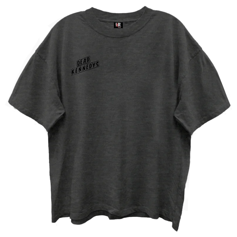 DEAD KENNEDYS LOGO FRONT/BACK VINTAGE BLACK ENZYME WASH T-SHIRT/GIANT VINTAGE BLACK