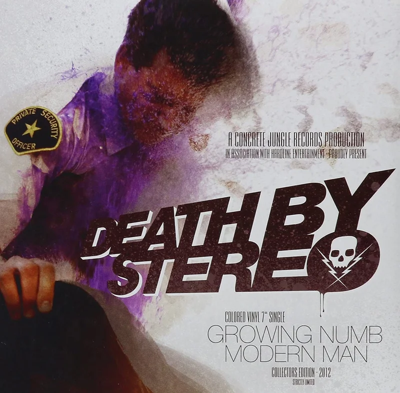DEATH BY STEREO 'GROWING NUMB/MODERN MAN' 7" SINGLE - IMPORT - BLUE
