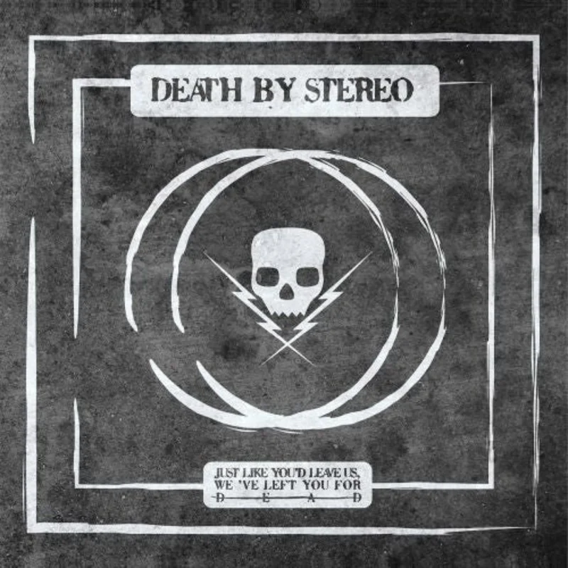 DEATH BY STEREO 'JUST LIKE YOU'D LEAVE US, WE'VE LEFT YOU FOR' 12" EP - IMPORT - YELLOW/BLACK/SPLATTER