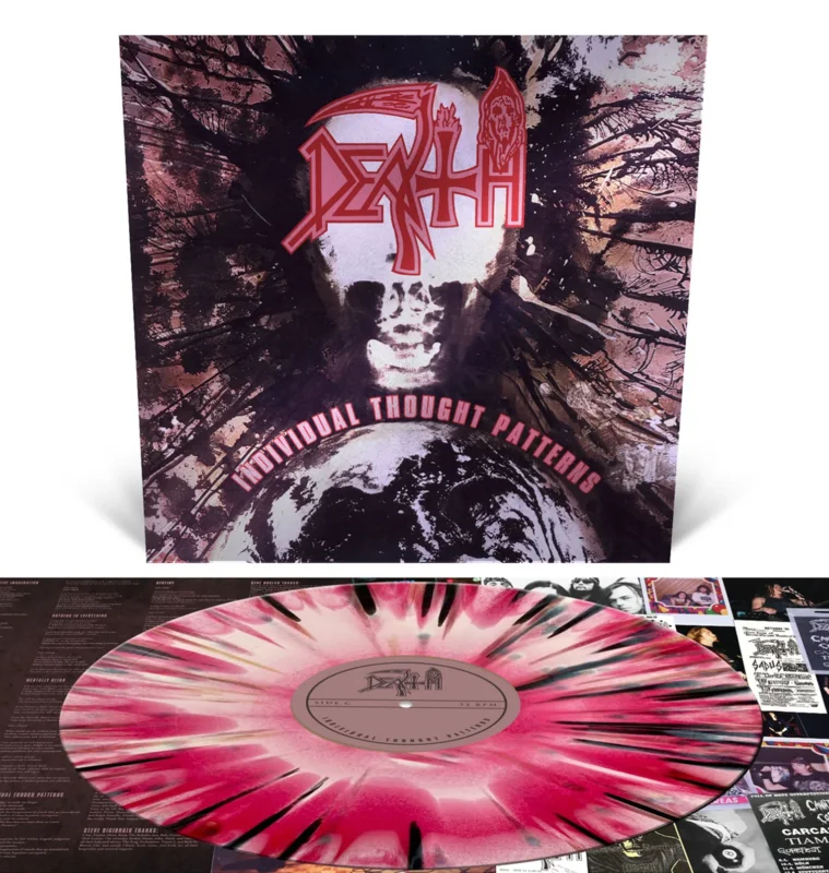 DEATH 'INDIVIDUAL THOUGHT PATTERNS' LP - PINK/WHITE/RED/SPLATTER