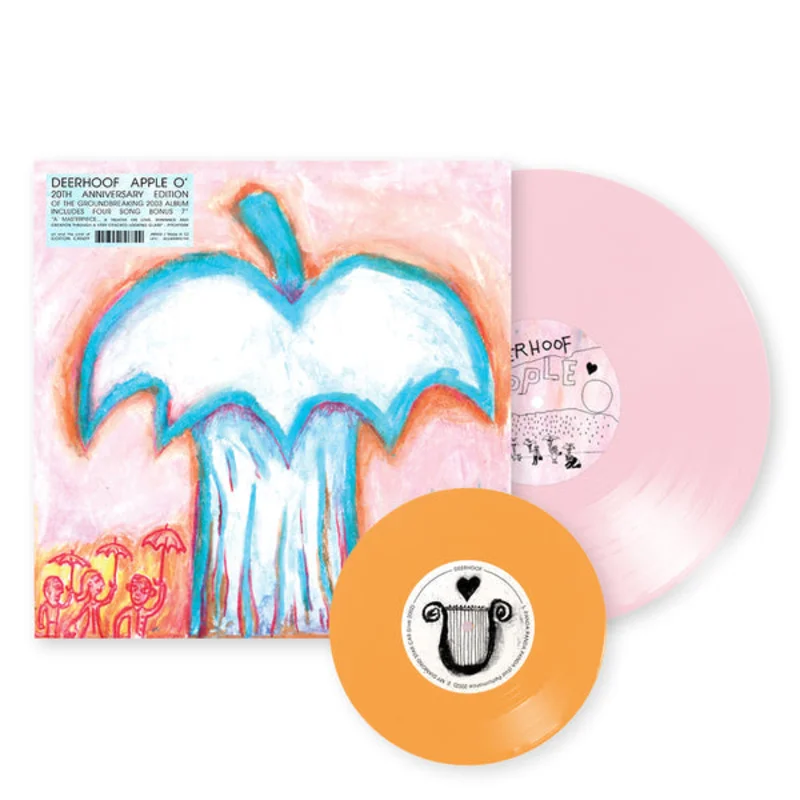 DEERHOOF 'APPLE O' 20TH ANNIVERSARY LP + 7" - COTTON CANDY