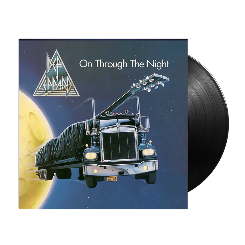 DEF LEPPARD - ON THROUGH THE NIGHT - BLACK COLOR - VINYL LP