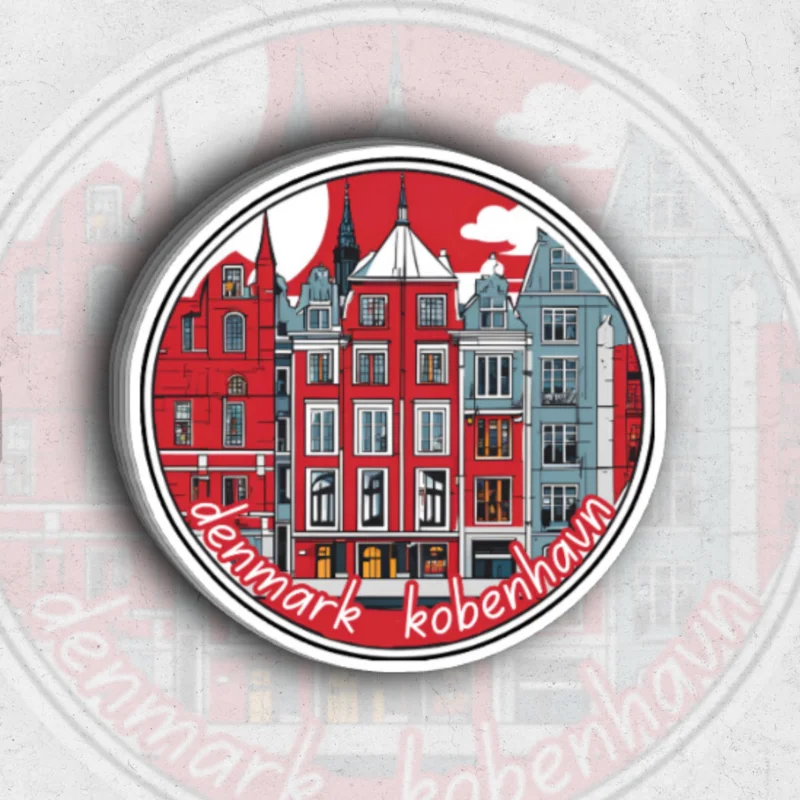 Denmark kobenhavn (Sk exclusive) - glossy vinyl sticker