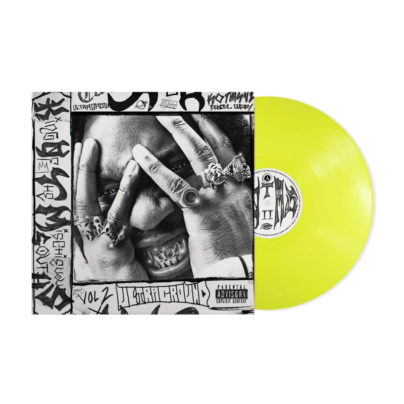 DENZEL CURRY KING OF THE MISCHIEVOUS SOUTH VOL. 2 LP - EXCLUSIVE - LTD. 500 - TRANSPARENT HIGHLIGHTER YELLOW