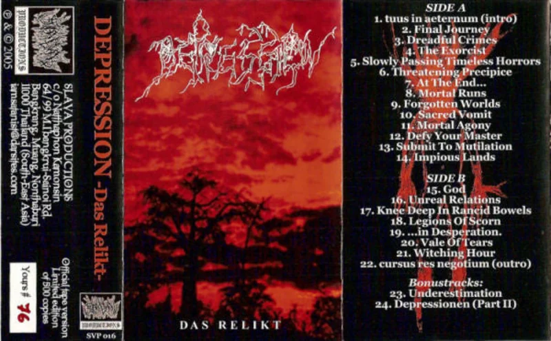 Depression: Das Relikt cassette